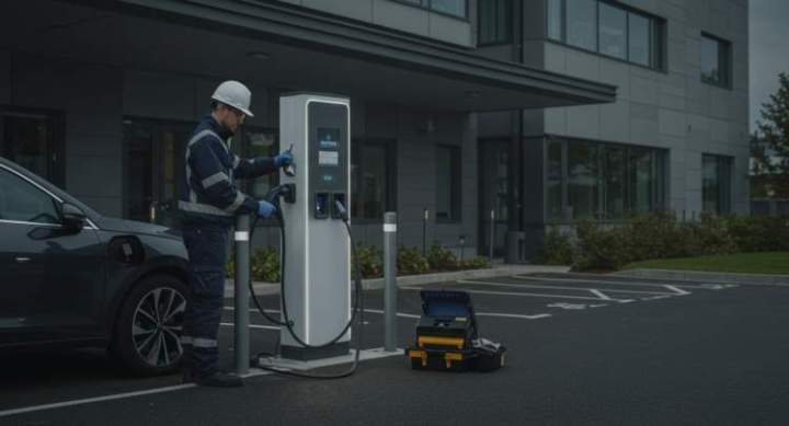 Installation borne de recharge, Orvault
